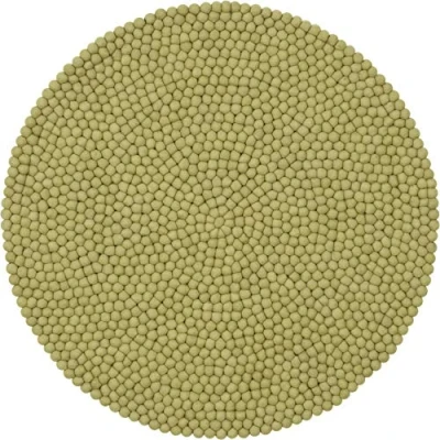 Abbildung von myfelt Pitt Filzkugelteppich — Ø 50 cm, ideal für Schlaf , Wohn Kinderzimmer, Flur &amp; Bad