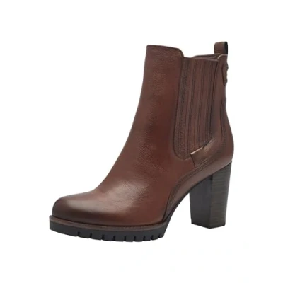 Abbildung von Marco Tozzi High Heel Stiefelette, Damen, Größe: 41, Cognac comb Schuhe
