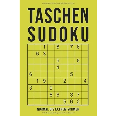 Abbildung von Taschen Sudoku normal bis extrem schwer: Mini Block für unterwegs Kleines Rätselbuch in A6 Format 162 knifflige Rätsel mit Lösungen im Anhang
