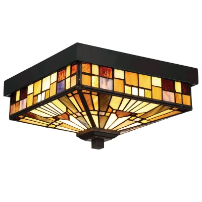 Abbildung von Quoizel QZ Inglenook F Deckenleuchte Outdoor 2xE27 H:15,4 B:26,1 IP44