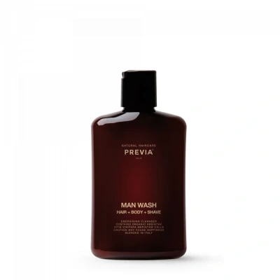 Abbildung von Previa Natural Haircare Gel Man Wash Hair + Body Shave 250 ml Für Männer