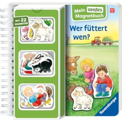 Abbildung von Mein großes Magnetbuch: Wer füttert wen? Magnet Spielbuch ab 2 Jahren, Bilderbuch: Mit 22 Magneten