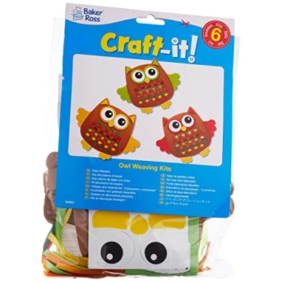 Abbildung von Baker Ross Eule Webset (6 Stück) Creative für Kinder
