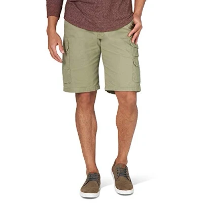 Abbildung von Wrangler Authentics Herren Cargo Shorts aus Stretch Twill Cargos, Aloe, 54 DE