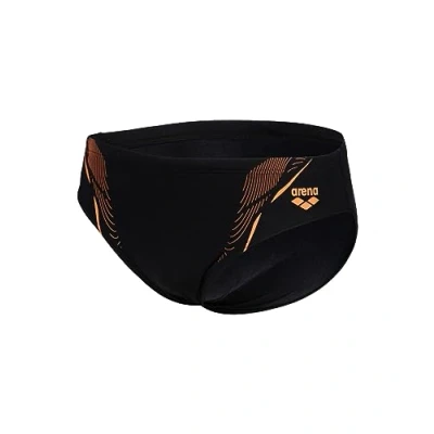 Abbildung von Arena Graphic Badehose Slip, Herren, Größe: 3, Black nespola