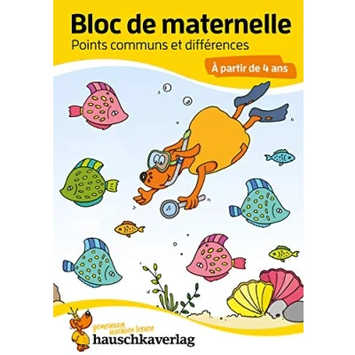 Abbildung von Bloc de maternelle à partir 4 ans Jeux des différences coloriage enfant cahier vacances ans: devinettes Un passe temps utile et ... le jardin d&#039;enfants, Band 767)