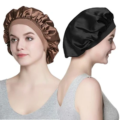 Abbildung von Alnorm Premium Wide Band Sleep Cap für afrikanisches Haar Frauen Kopfbedeckungen