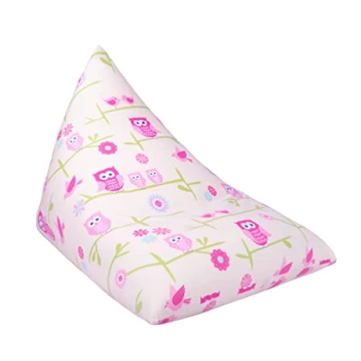 Abbildung von Ready Steady Bed sitzsack Kinder mit füllung Bodenkissen Kinderzimmer Bean Bag Kindersitzsack Sitzkissen Boden 3 Sessel (Owls)