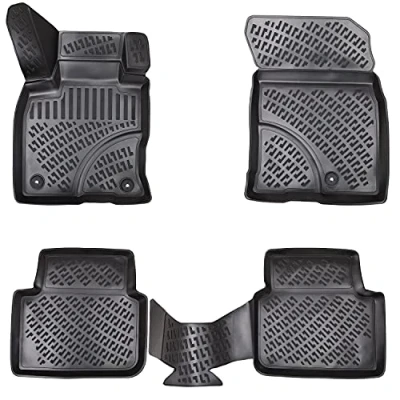 Abbildung von Elmasline Design 3D Gummimatten Set für Ford Focus I MK1 Baujahr 1998 2005 Extra hoher 5cm Rand