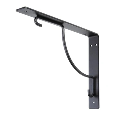 Abbildung von SO TECH® Wandregalhalter Regalkonsole RK16 240 x 181 mm schwarz, 1 tlg., Tragkraft max. 30 kg pro Paar
