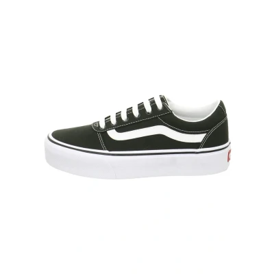 Abbildung von Vans Damen Ward Platform Sneaker Trainers, (CANVAS) BLACK/WHITE, 39 EU