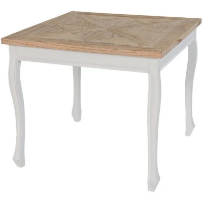 Abbildung von CLP Esstisch Lindon, eckiger Küchentisch, Ulmenholz, Shabby Chic