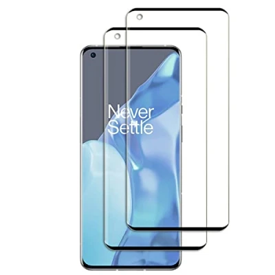 Abbildung von Widrt [2 Pack] tempered glass foil, for Oneplus 9 Pro, Premium Temperglas screen protector, free from scratches, 9H hardness, HD, ultra resistant, für Pro