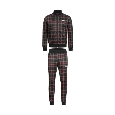 Abbildung von Lonsdale Herren WELWYN Tracksuit, Black/Red/White, XL