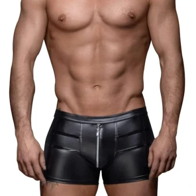 Abbildung von Noir Handmade Men Boxershorts Boxer Short Herren Boxershort Wetlook Short, Made in EU