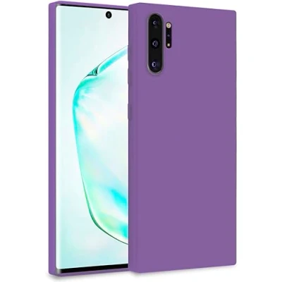 Abbildung von MyGadget Hülle für Samsung Galaxy Note 10 Plus Zweilagige Handyhülle mit Kameraschutz Cover Innenfutter &amp; Silikon außen Lila