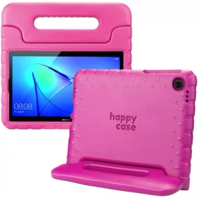 Abbildung von Kinder Tablet Hülle mit Griff Rosa Passend für Huawei MediaPad T3 (10) Kinderfreundlich Schutzhülle Shockproof Ständer Stall