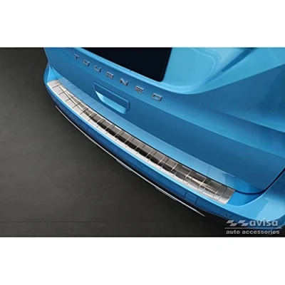 Abbildung von Avisa Edelstahl Heckstoßstangenschutz kompatibel mit Ford Tourneo Connect III 2022 &#039;Ribs&#039;, Silber