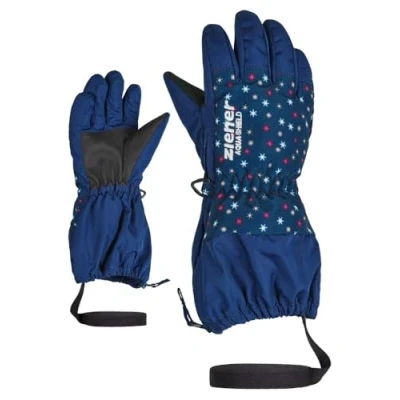 Abbildung von Ziener Mädchen Ski Handschuhe/Wintersport, Wasserdicht, Atmungsaktiv LEVIO AS, Snowflake Print, 98cm, 801976
