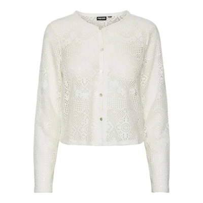 Abbildung von Pieces Pckaddi Cardigan Strickjacke, Damen, Größe: Medium, Cloud dancer