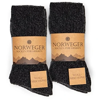 Abbildung von Occulto 6 PACK Norwegersocken Socken, Herren, Größe: 39 42, Anthrazit