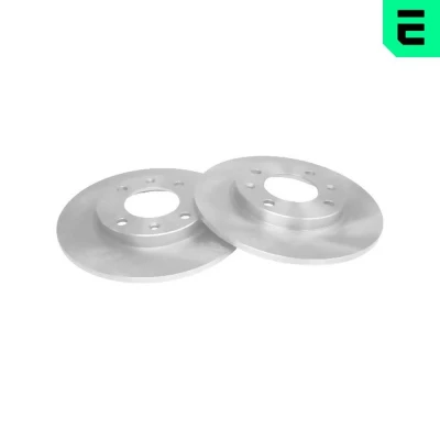 Abbildung von OPTIMAL BS 1280C Bremsscheibe Hinterachse 247 8 4/6 voll beschichtet PEUGEOT: 206 Schrägheck, SW, 306 CITROËN: Saxo Schrägheck