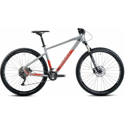 Abbildung von GHOST Kato Advanced 29 AL, 10 Gang Kettenschaltung, Herrenfahrrad, Diamant, Modell 2024, Zoll 48 cm light grey/dark orange matt/glossy
