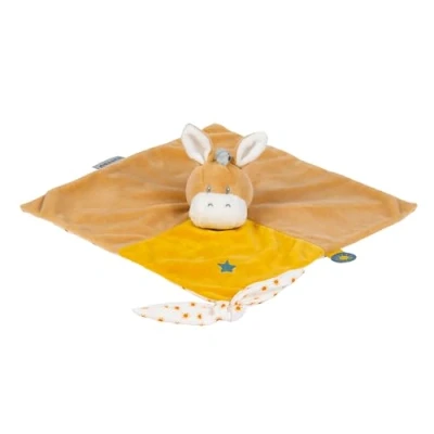 Abbildung von Nattou Schnuffeltuch aus Polyester, Esel Leo, Wegbegleiter ab der Geburt, Ca. 27 x cm, Felix und Beige