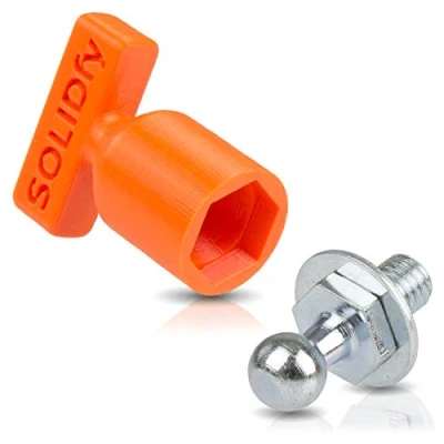 Abbildung von SOLIDfy® [2x] verstärkte Kugelzapfen für Gasdruckfeder Heckklappe 10mm Kugel M8 Gewinde