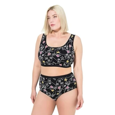 Abbildung von Ulla Popken Damen Maxislips, 3er Pack, High Waist Slip, Schwarz, 42 44 EU
