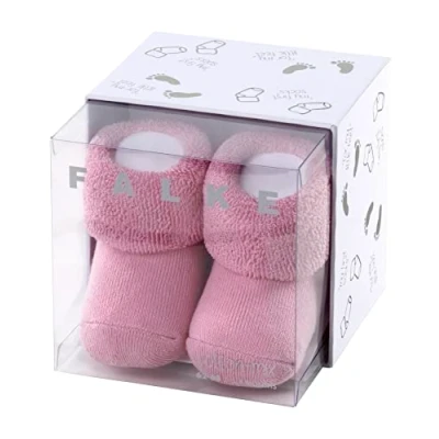 Abbildung von FALKE Unisex Baby Erstling B SO Baumwolle einfarbig 1 Paar Socken, Blickdicht, Rosa (Thulit 8663), 62 68
