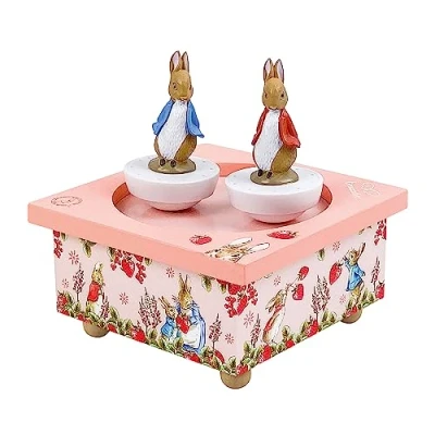 Abbildung von Trousselier 6260467 Spieluhr mit tanzenden Figuren für Kinder, Peter Hase, magnetisch, Musikbox, Musikspieluhr