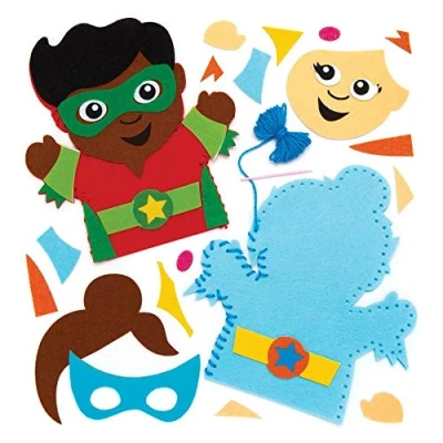 Abbildung von Star Hero Handpuppen Nähset, 4 Stück