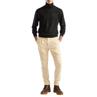 Abbildung von United Colors of Benetton Turtleneck Strickpullover, Herren, Größe: Medium, Black
