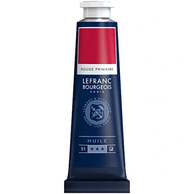 Abbildung von Lefranc Bourgeois 810012 feine Ölfarbe, lichtecht mit hervorragender Deckkraft &amp; hoher Farbintensität, gleichmässiger Konsistenz und optimaler Mischbarkeit, 40ml Tube Primӓrrot