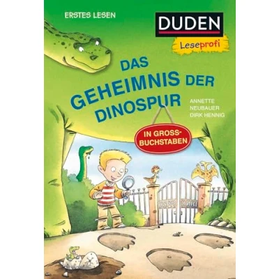 Abbildung von Duden Leseprofi GROSSBUCHSTABEN: DAS GEHEIMNIS DER DINOSPUR, Erstes Lesen: Kinderbuch für Erstleser und Leseanfänger ab 5 Jahren