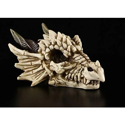 Abbildung von Drachenschädel Figur Drache Drachenskelett