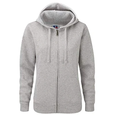 Abbildung von Russell Ladies Premium Authentic Zipped Hoodie (3 Lagen Gewebe) (Light Oxford)