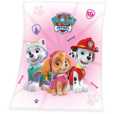 Abbildung von PAW PATROL Kinderdecke &quot;Paw Patrol&quot;, mit süßen Hunden, Kuscheldecke