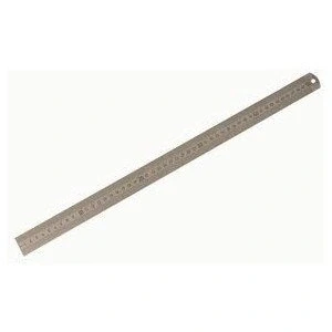Abbildung von Doppelseitiges Lineal aus flexiblem Stahl, Stärke 0,5 mm, Länge 13 30 cm.