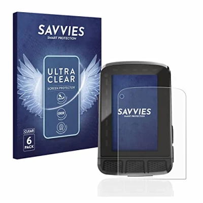 Abbildung von Savvies 6 Stück Schutzfolie für Wahoo Elemnt Roam 2 Displayschutz Folie Ultra Transparent