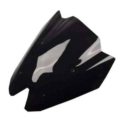 Abbildung von Windschutz Motorrad Windschild Für Kawasaki Z750 Z1000 Z 750 1000 2007 2008 2009 2010 2011 2012 2013 Bildschirm Windschutzscheibe Moto Windschild(Black)