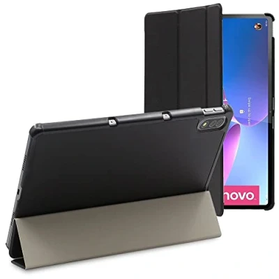 Abbildung von ebestStar Hülle für Lenovo Tab P12 Pro, Slim Smart Cover (Ultra Dünn), Schutzhülle Etui, Ständer Case Cover, Schwarz