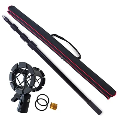 Abbildung von keepdrum BP02 Tonangel 3,8m Boompole + PCMH Mikrofon Spinne