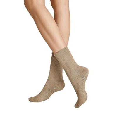 Abbildung von Hudson Damen Socken Homepads antirutsch Beigemel. 0723 35 38