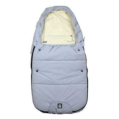 Abbildung von Dooky Fußsack, für Kinderwagen, Autositz oder Buggy (universalpassend, wasser &amp; windabweisend, Doppelreißverschluss, 3 und 5 Punkt Gurte, Größe: 0 9 Monate (70x40x8cm)), Blue Mountain
