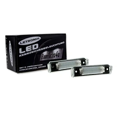 Abbildung von LETRONIX SMD LED Kennzeichenbeleuchtung Module geeignet für SL Klasse R129 1989 2001 / T Modell S124 (W124 Kombi) 1985 1996 mit E Prüfzeichen