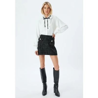 Abbildung von Koton Tweed Alinienrock, Damen, Größe: 40, Black