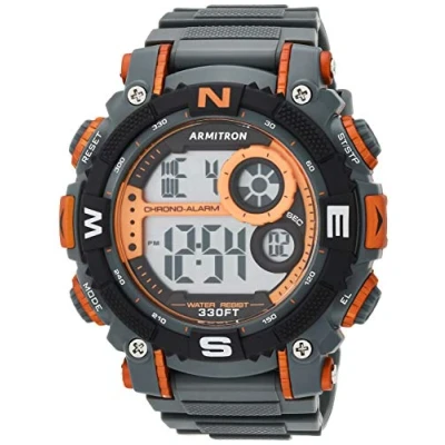 Abbildung von Armitron Sport Herren Digitalchronograph mit Harzarmband, 40/8284