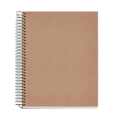Abbildung von Miquelrius DIY Recycling Notizbuch, A5, 120 Blatt, 5 x mm, 4 Farbstreifen, 80 g/m² Papier, 2 Bohrer, 100% recycelter Kartoneinband, Farbe Craft